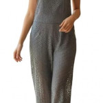 Women's Square Neck Sleeveless Wide Leg Jumpsuit