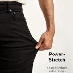 Slim Fit Stretchable Jeans for Men , Black