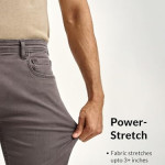Slim Fit Stretchable Jeans for Men , Faded Black