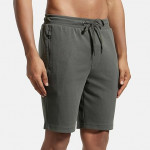 Men Super Combed Cotton Rich Straight Fit Shorts , deep olive