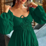 Fashion Mini Dress for Women | One Piece Dresses for Womens | Stylish Dress for Woman , Green