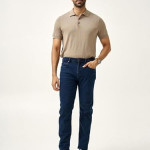 Slim Fit Stretchable Jeans for Men , Indigo blue