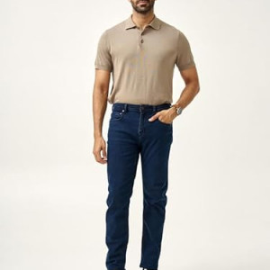 Slim Fit Stretchable Jeans for Men , Indigo blue