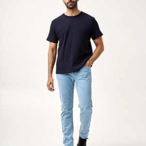 Slim Fit Stretchable Jeans for Men , Vintage Blue