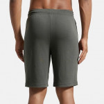 Men Super Combed Cotton Rich Straight Fit Shorts , deep olive