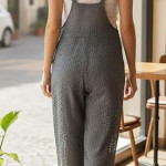 Women's Square Neck Sleeveless Wide Leg Jumpsuit